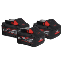 3-Pack Milwaukee M18 FB6 Forge / 4932492533 accu's (18 V, 6.0 Ah, origineel) AMI00714 3-Pack Milwaukee M18 FB6 Forge / 4932492533 accu's (18 V, 6.0 Ah, origineel) AMI00714