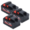 3- Pack Milwaukee M18 HB5.5 High Output accu's (18 V, 5.5 Ah, origineel)