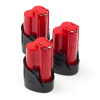 3-pack Milwaukee M12 B2 / 4932430064 accu's (12 V, 2.0 Ah, origineel) AMI00544 - 1