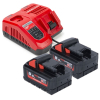 HNRG Pack: 2x Milwaukee M18 HB5.5 High Output accu's + lader (18 V, 5.5 Ah, origineel) AMI00655 - 1