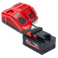 Milwaukee HNRG Pack: Milwaukee M18 HB5.5 High Output accu + lader (18 V, 5.5 Ah, origineel)  AMI00656