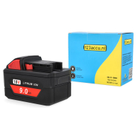 Milwaukee M18 B9 / 4932451245 accu (18 V, 9.0 Ah, 123accu huismerk) AMI00428
