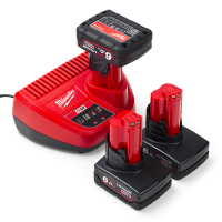 Milwaukee NRG Pack: 3x Milwaukee M12 B6 accu's + lader (12 V, 6.0 Ah, origineel)  AMI00564