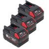 NRG Pack: 3x Milwaukee M28 B5 / 4932430484 accu's (28 V, 5.0 Ah, origineel) AMI00664 - 1