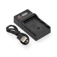 Minolta NP-400 USB-C single slot oplader (8.4V, 0.7A, 123accu huismerk) ANI00342