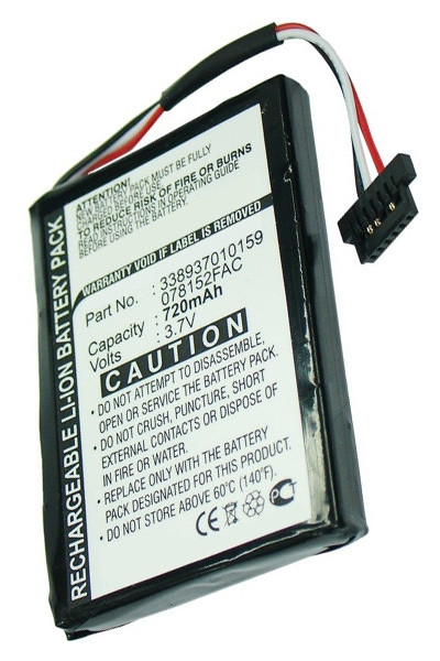 Mitac 338937010150 accu (720 mAh, 123accu huismerk)  AMI00141 - 1