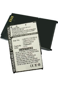 Mitac E4MT211303B12 / 027332WUX / 338937010133 accu (1150 mAh, 123accu huismerk)  AMI00042 - 1