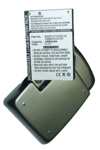 Mitac EM3T171103C12 / 338937010127 accu (2400 mAh, 123accu huismerk)  AMI00033