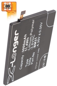 Miui BM31 accu (3000 mAh, 123accu huismerk)  AMI00050
