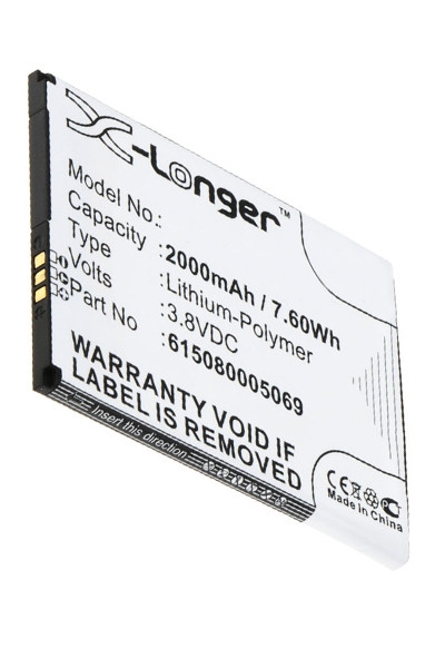 Mobistel 615080005069 accu (2000 mAh, 123accu huismerk)  AMO00317 - 1