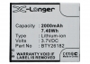 Mobistel BTY26182 accu (2000 mAh, 123accu huismerk) AMO00238 - 1