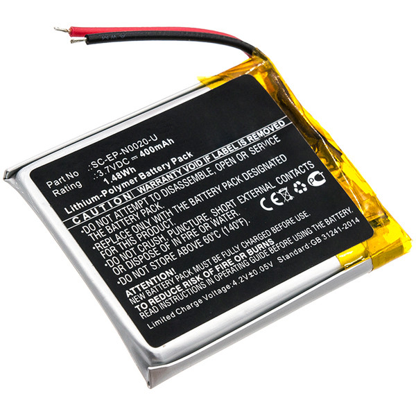 Monster SC-EP-N0020-U accu (3.7 V, 400 mAh, 123accu huismerk) AMO00407 - 1