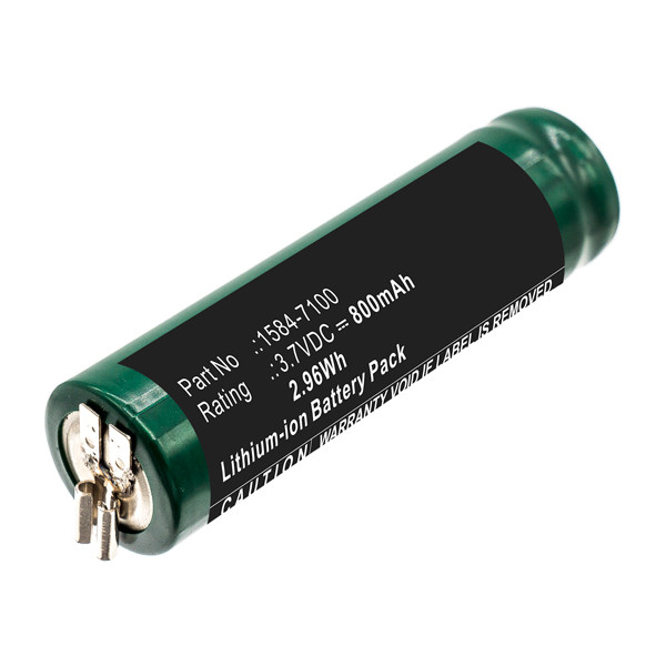 Moser 1584-7100 accu (3.7 V, 800 mAh, 123accu huismerk)  AMO00462 - 1