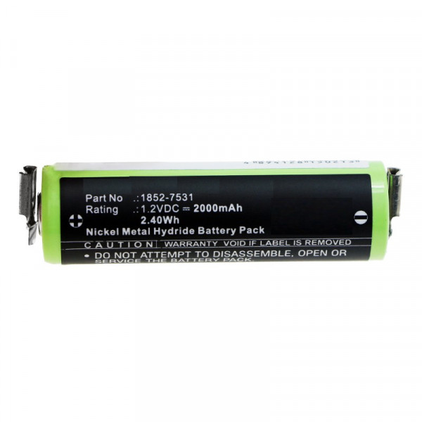 Moser 1852-7531 accu (2000 mAh, 123accu huismerk)  AMO00419 - 1