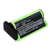 Moser 1871-7590 accu (3,6 V, 2000 mAh, 123accu huismerk)  AMO00437