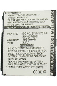 Motorola BC70 / SNN5769A / SNN5769B accu (1030 mAh, 123accu huismerk)  AMO00089