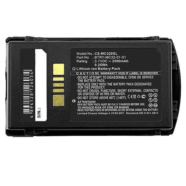 Motorola BTRY-MC32-27MA-01 accu (3.7 V, 2500 mAh, 123accu huismerk) AMO00336 - 4