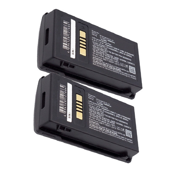 Motorola BTRY-MC33-52MA-01 accu 2 stuks (3.7 V, 5200 mAh, 123accu huismerk) AMO00605 - 1