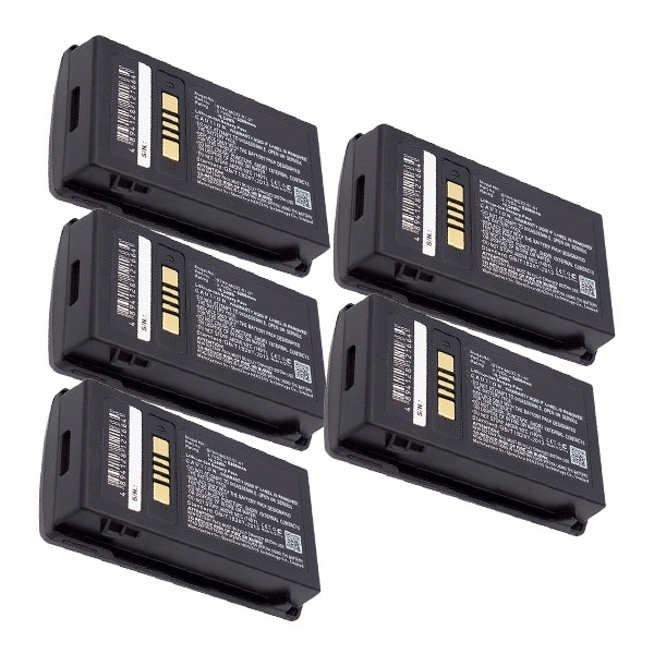 Motorola BTRY-MC33-52MA-01 accu 5 stuks (3.7 V, 5200 mAh, 123accu huismerk) AMO00606 - 1