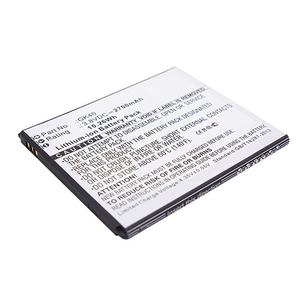 Motorola Moto E3, E4, G4 Play, G5 / GK40 accu (3.8V, 2700 mAh, 123accu huismerk) AMO00319 - 1