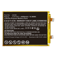 Motorola QC50 / SB18E08902 accu (3.91 V, 4850 mAh, 123accu huismerk) AMO00591