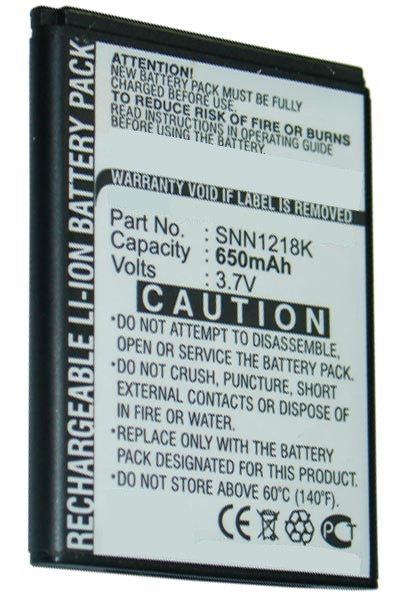 Motorola SNN1218K accu (650 mAh, 123accu huismerk)  AMO00095 - 1