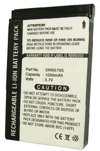 Motorola SNN5705C / SNN5705 / BGS010134 accu (1000 mAh, 123accu huismerk)  AMO00106 - 1