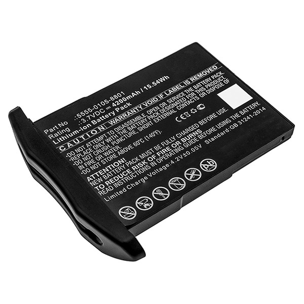 NCR Orderman 5555-0105-8801 accu (3.7 V, 3800 mAh, 123accu huismerk)  ANC00001 - 1