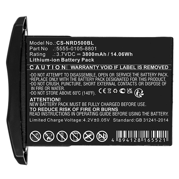 NCR Orderman 5555-0105-8801 accu (3.7 V, 3800 mAh, 123accu huismerk) ANC00001 - 4