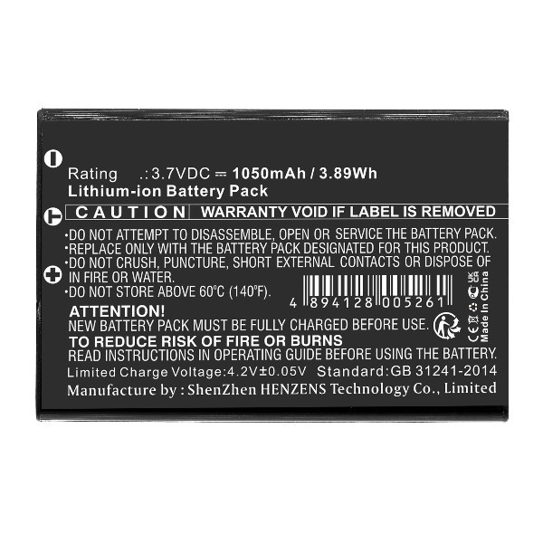 NP-30 / NP-30DBA accu (3.7 V, 1050 mAh, 123accu huismerk) ACA00003 - 2