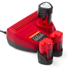NRG Pack: 3x Milwaukee M12 B3 / 4932451388 accu's + lader (12 V, 3.0 Ah, 123accu huismerk) AMI00691 - 1
