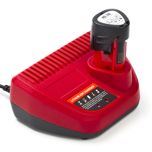 NRG Pack: Milwaukee M12 B2 / 4932430064 accu + lader (12 V, 2.0 Ah, 123accu huismerk)  AMI00560 - 1