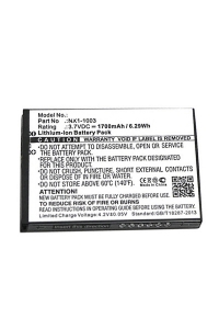 Nautiz NX1-1003 accu (3.7 V, 1700 mAh, 123accu huismerk)  ANA00053