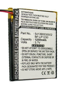 Navman BP-LP1230/11-A0001 U / 541380530002 accu (1250 mAh, 123accu huismerk)  ANA00011 - 1