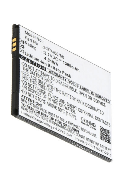 Navon ICP4/56/68 accu (1300 mAh, 123accu huismerk)  ANA00051 - 1