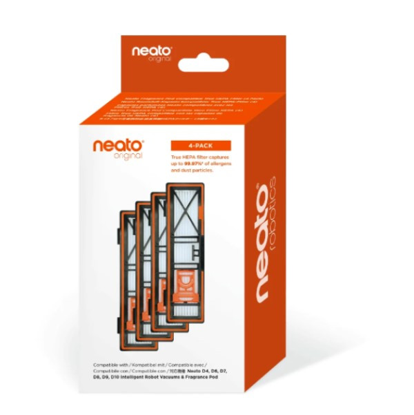 Neato True HEPA filterset geschikt voor geurpods / 945-0476 (4 stuks, origineel)  ANE00301 - 1
