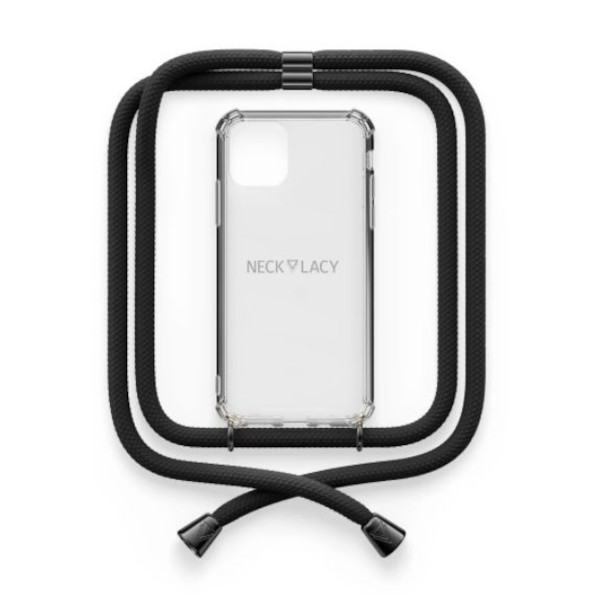 Necklacy Telefoonhoesje met koord voor Samsung Galaxy S10 | Zwart | Necklacy  ANE00220 - 1