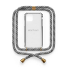 Telefoonhoesje met koord voor iPhone 7 Plus / 8 Plus | Zwart/Wit | Necklacy ANE00221 - 1
