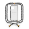 Telefoonhoesje met koord voor iPhone XR | Zwart/Wit | Necklacy ANE00224 - 1