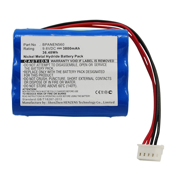 Nellcor Puritan Bennett 069308 / EE090298 accu (3800 mAh, 123accu huismerk)  ANE00090 - 1