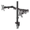 Neomounts monitorarm voor 2 monitoren zwart (met klem en bladdoorvoer) 200332 - 2