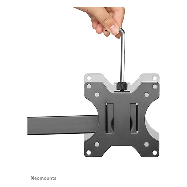 Neomounts monitorarm voor 2 monitoren zwart (met klem en bladdoorvoer) 200332 - 3