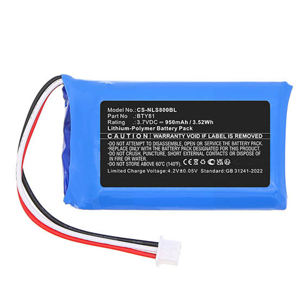Newland 1100020105 /  BTY81 accu (3.7 V, 950 mAh, 123accu huismerk) ANE00315 - 3