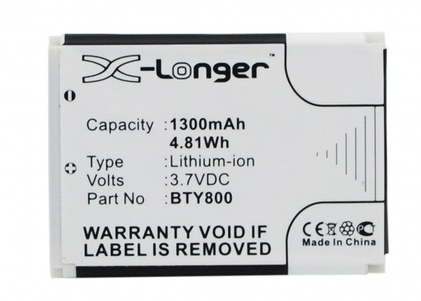Newland BTY800 / BTY801 / BTY802 accu (1100 mAh, 123accu huismerk)  ANE00073 - 1