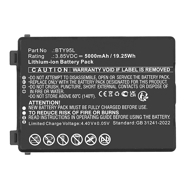 Newland BTY95L accu (3.85 V, 5000 mAh, 123accu huismerk) ANE00316 - 1