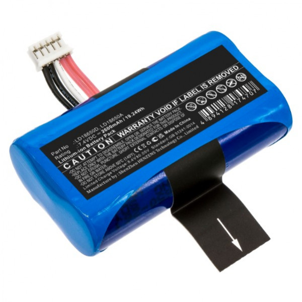 Newland LD18650A / NL18650D accu (7.4 V, 2600 mAh, 123accu huismerk)  ANE00275 - 1