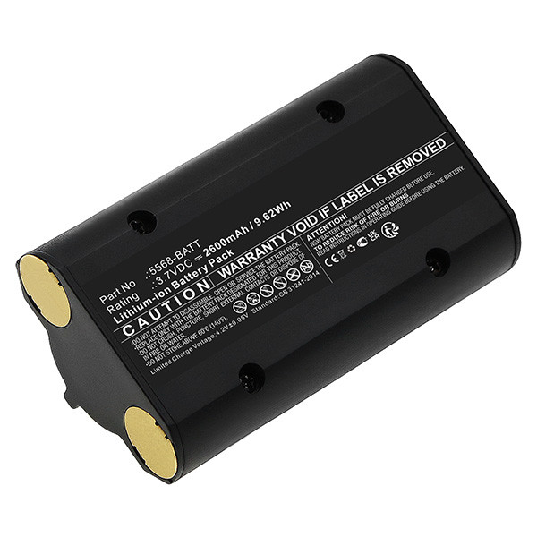 Nightstick 5568-BATT accu (3.7 V, 2600 mAh, 123accu huismerk)  ANI00321 - 1