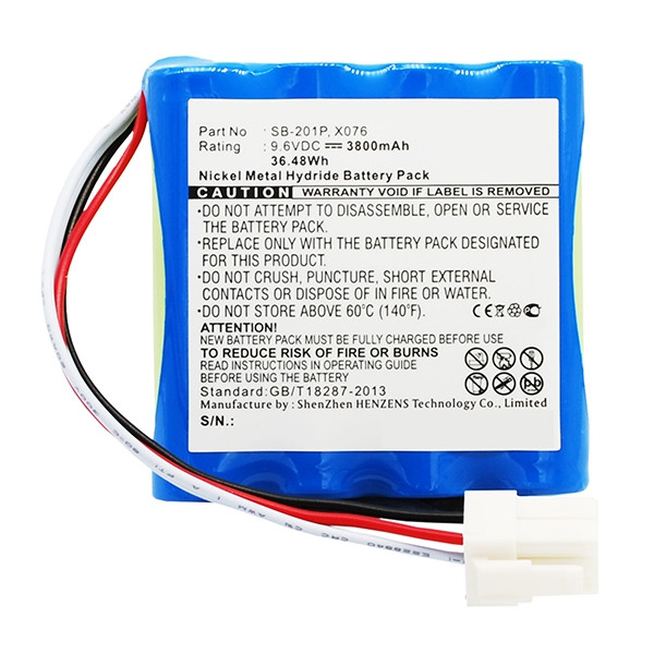 Nihon Kohden X076 / SB-201P accu (3800 mAh, 123accu huismerk)  ANI00106 - 1