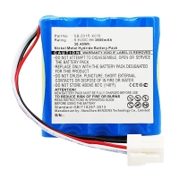 Nihon Kohden X076 / SB-201P accu (3800 mAh, 123accu huismerk)  ANI00106