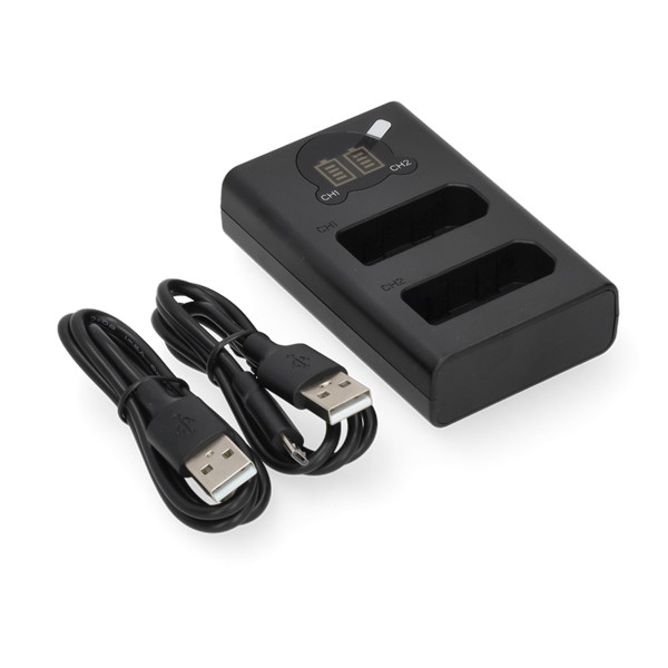 Nikon EN-EL14 USB-C double slot oplader (8.4V, 0.7A, 123accu huismerk) ANI00364 - 1